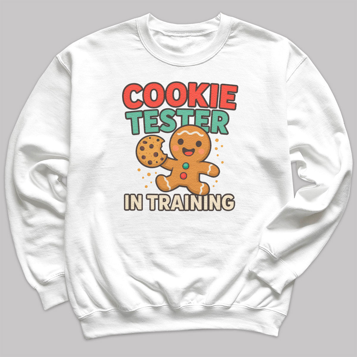 Cookie Tester in Training - Christmas Jumper Sweatshirt - Adult & Kids - All Sizes