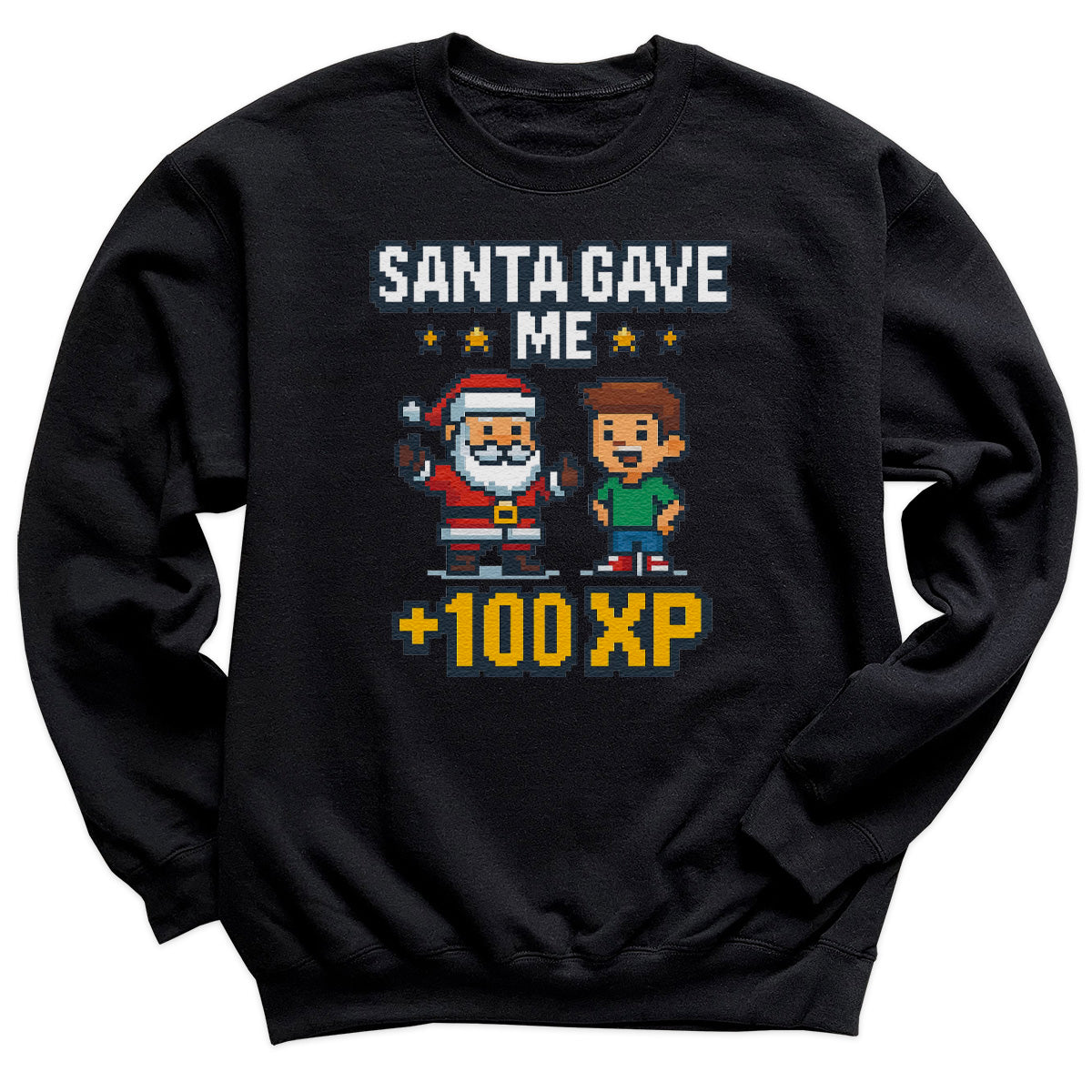 santa Gave Me 100 XP - Christmas Jumper Sweatshirt - Adult & Kids - All Sizes