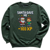 santa Gave Me 100 XP - Christmas Jumper Sweatshirt - Adult & Kids - All Sizes