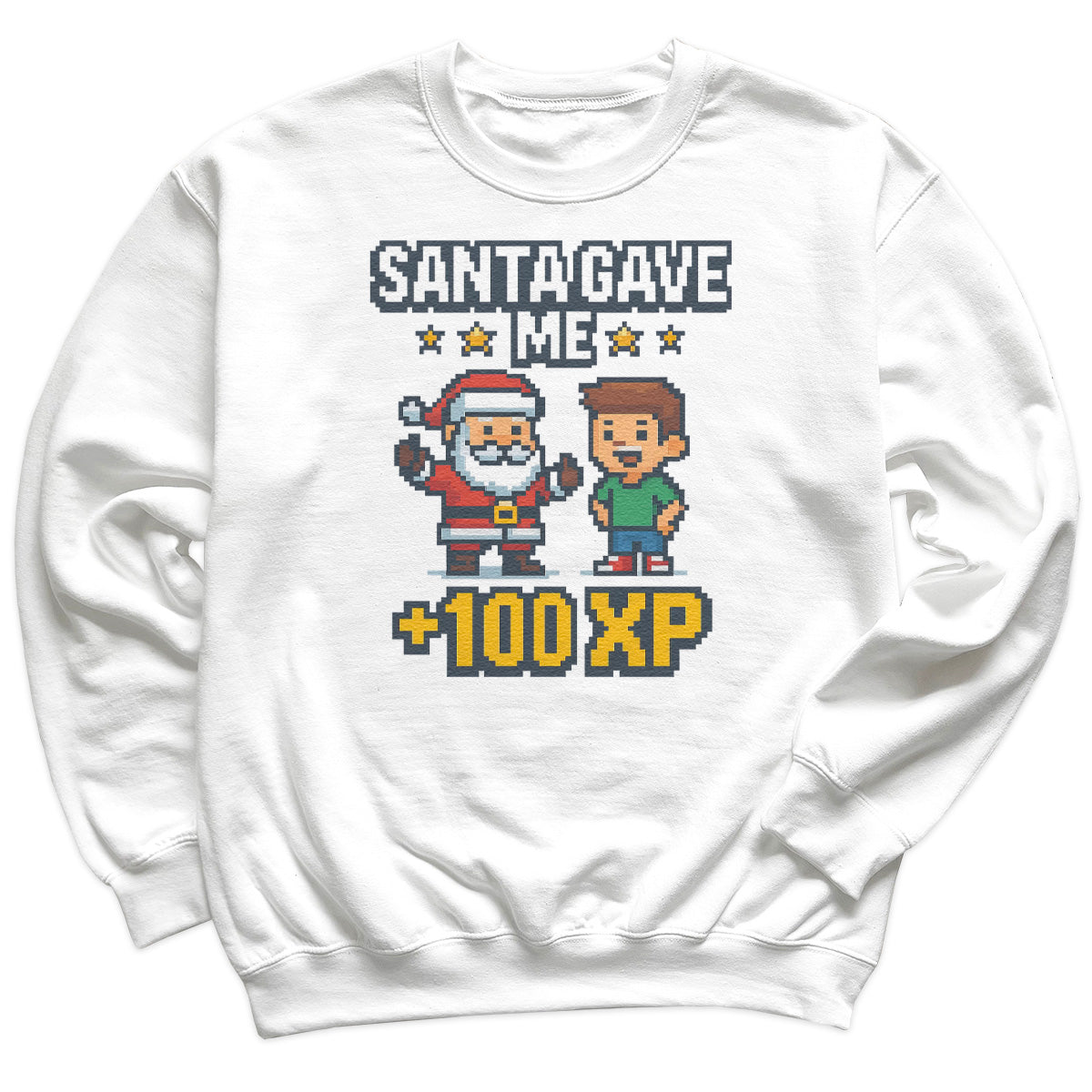 santa Gave Me 100 XP - Christmas Jumper Sweatshirt - Adult & Kids - All Sizes