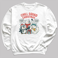 Chill Squad Christmas - Christmas Jumper Sweatshirt - Adult & Kids - All Sizes