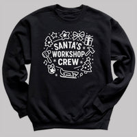Santa's Workshop Crew - Christmas Jumper Sweatshirt - Adult & Kids - All Sizes