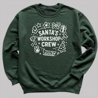 Santa's Workshop Crew - Christmas Jumper Sweatshirt - Adult & Kids - All Sizes