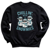 Chillin' with the Snowmies - Christmas Jumper Sweatshirt - Adult & Kids - All Sizes