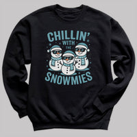 Chillin' with the Snowmies - Christmas Jumper Sweatshirt - Adult & Kids - All Sizes