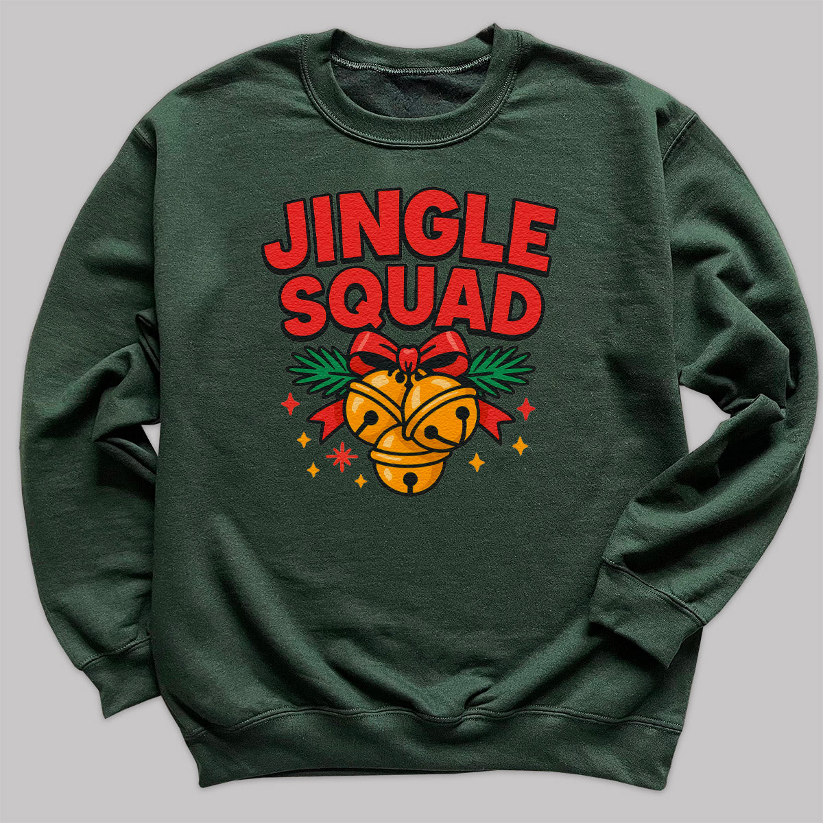 Jingle Squad - Christmas Jumper Sweatshirt - Adult & Kids - All Sizes