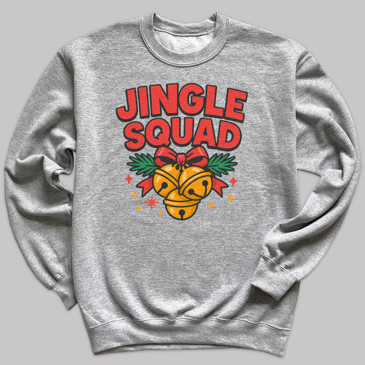 Jingle Squad - Christmas Jumper Sweatshirt - Adult & Kids - All Sizes