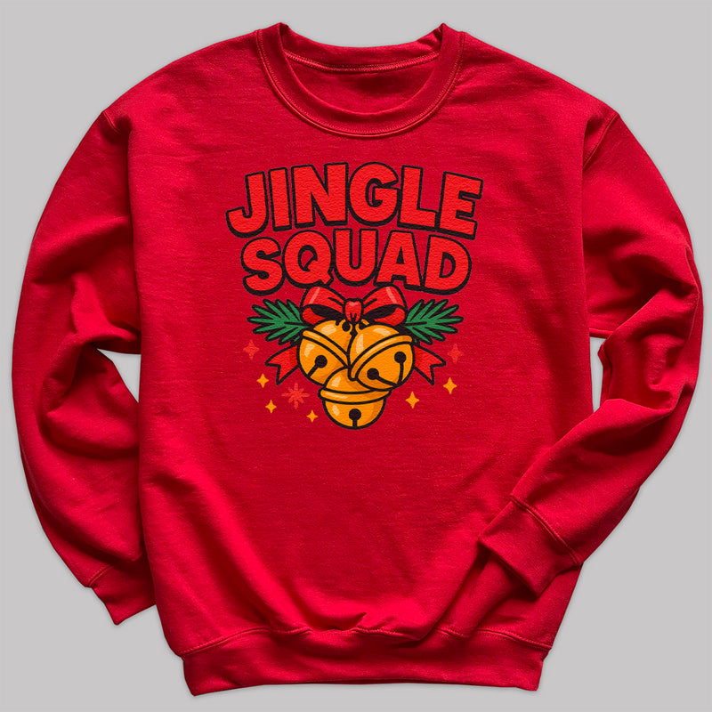 Jingle Squad - Christmas Jumper Sweatshirt - Adult & Kids - All Sizes