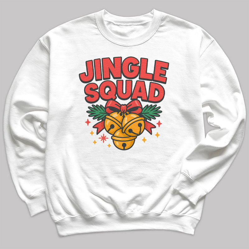 Jingle Squad - Christmas Jumper Sweatshirt - Adult & Kids - All Sizes