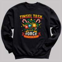 Tinsel Task Force - Christmas Jumper Sweatshirt - Adult & Kids - All Sizes