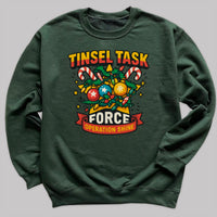 Tinsel Task Force - Christmas Jumper Sweatshirt - Adult & Kids - All Sizes