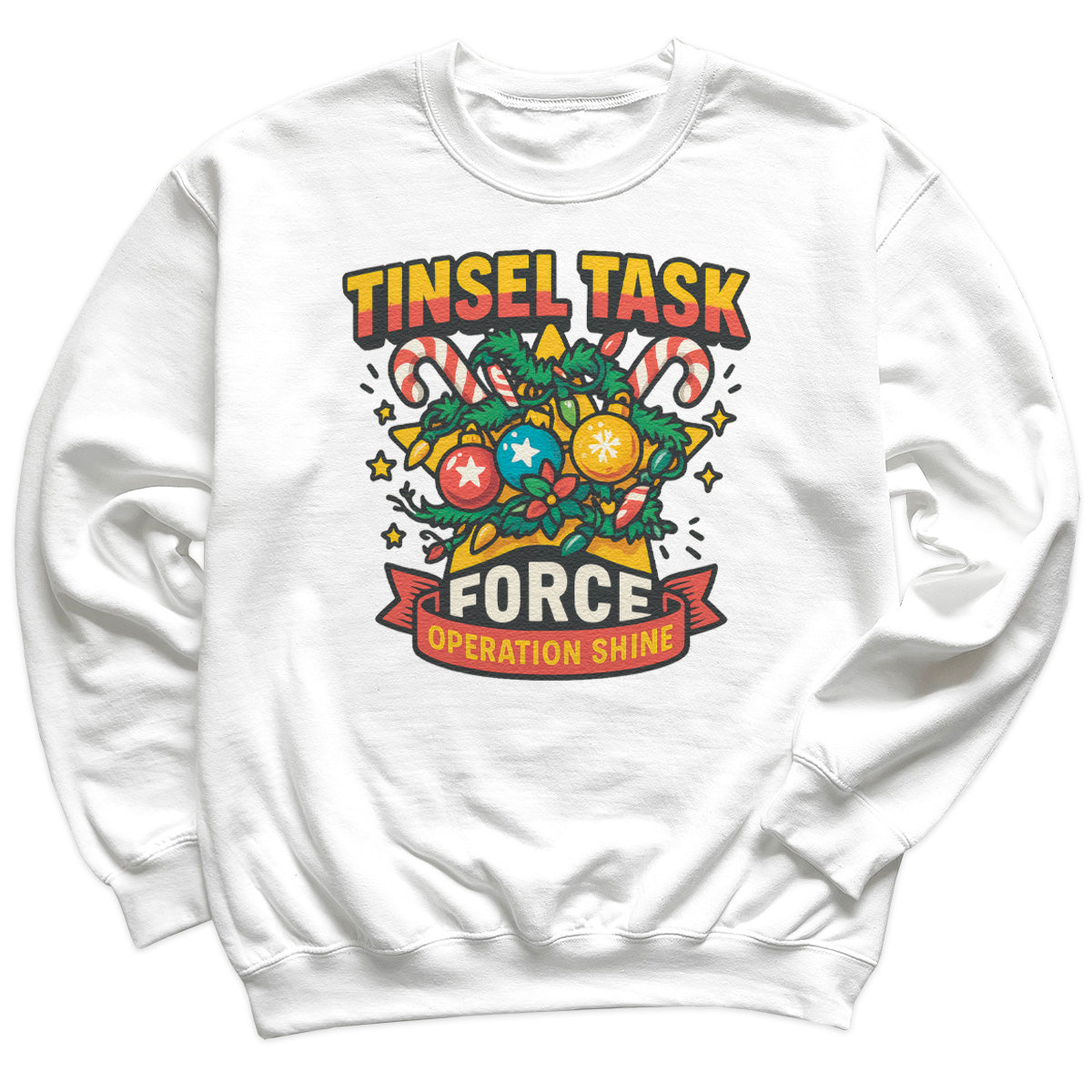 Tinsel Task Force - Christmas Jumper Sweatshirt - Adult & Kids - All Sizes