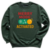 Merry Mode Activated - Christmas Jumper Sweatshirt - Adult & Kids - All Sizes