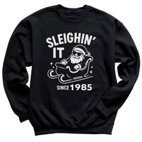 PERSONALISED Sleighin' It Since - Christmas Jumper Sweatshirt - Adult & Kids - All Sizes