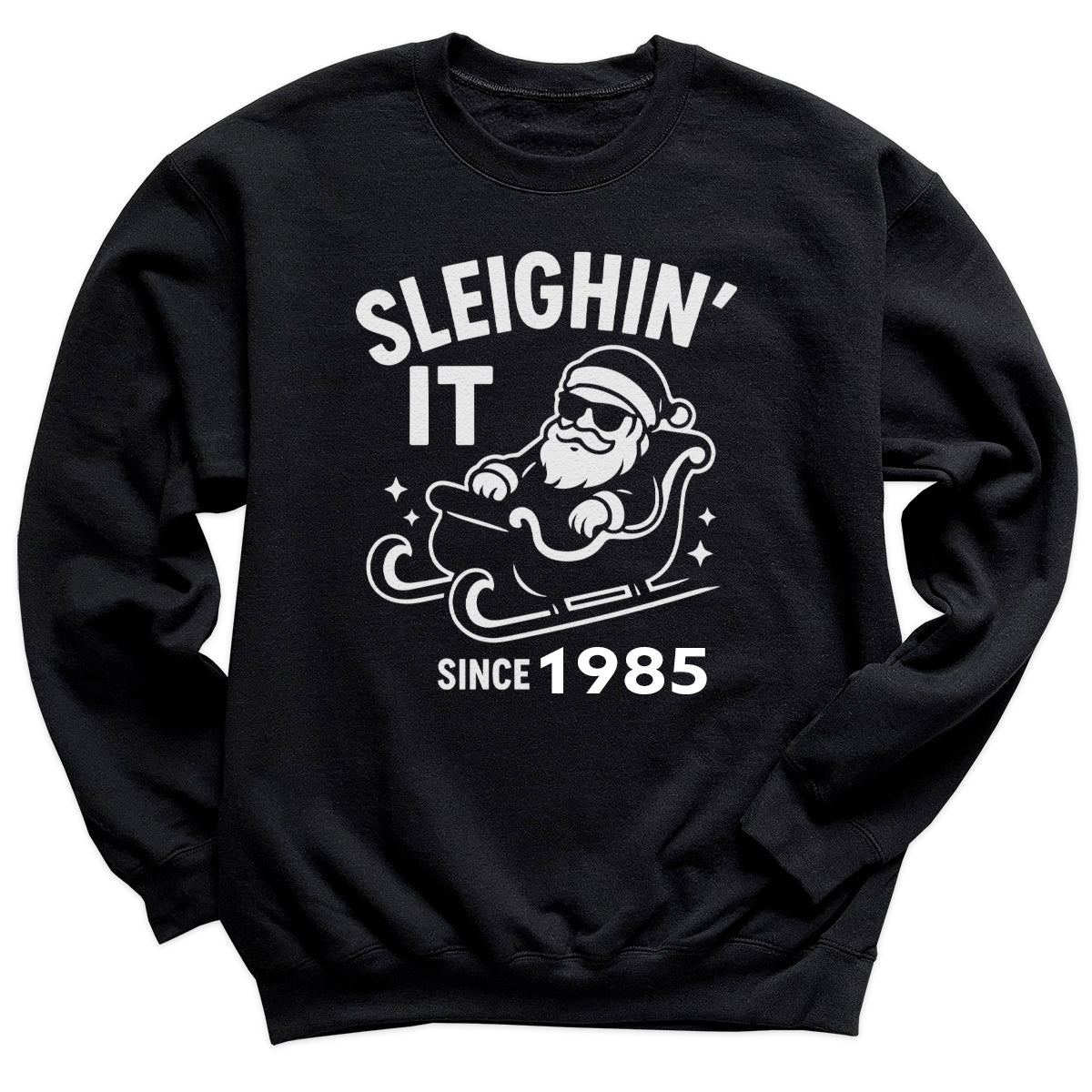 PERSONALISED Sleighin' It Since - Christmas Jumper Sweatshirt - Adult & Kids - All Sizes