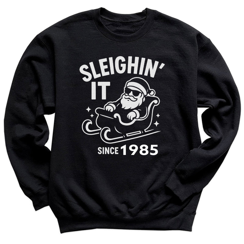 PERSONALISED Sleighin' It Since - Christmas Jumper Sweatshirt - Adult & Kids - All Sizes
