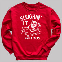 PERSONALISED Sleighin' It Since - Christmas Jumper Sweatshirt - Adult & Kids - All Sizes
