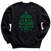 Merry And Matching - Christmas Jumper Sweatshirt - Adult & Kids - All Sizes