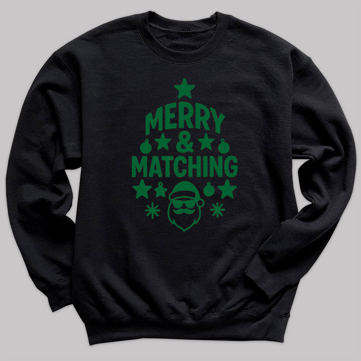Merry And Matching - Christmas Jumper Sweatshirt - Adult & Kids - All Sizes