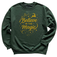 Believe In The Magic - Christmas Jumper Sweatshirt - Adult & Kids - All Sizes