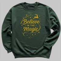 Believe In The Magic - Christmas Jumper Sweatshirt - Adult & Kids - All Sizes