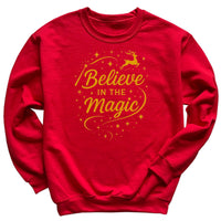 Believe In The Magic - Christmas Jumper Sweatshirt - Adult & Kids - All Sizes