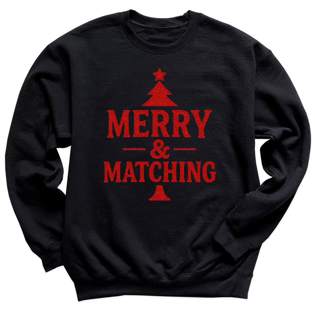 Merry And Matching - Christmas Jumper Sweatshirt - Adult & Kids - All Sizes