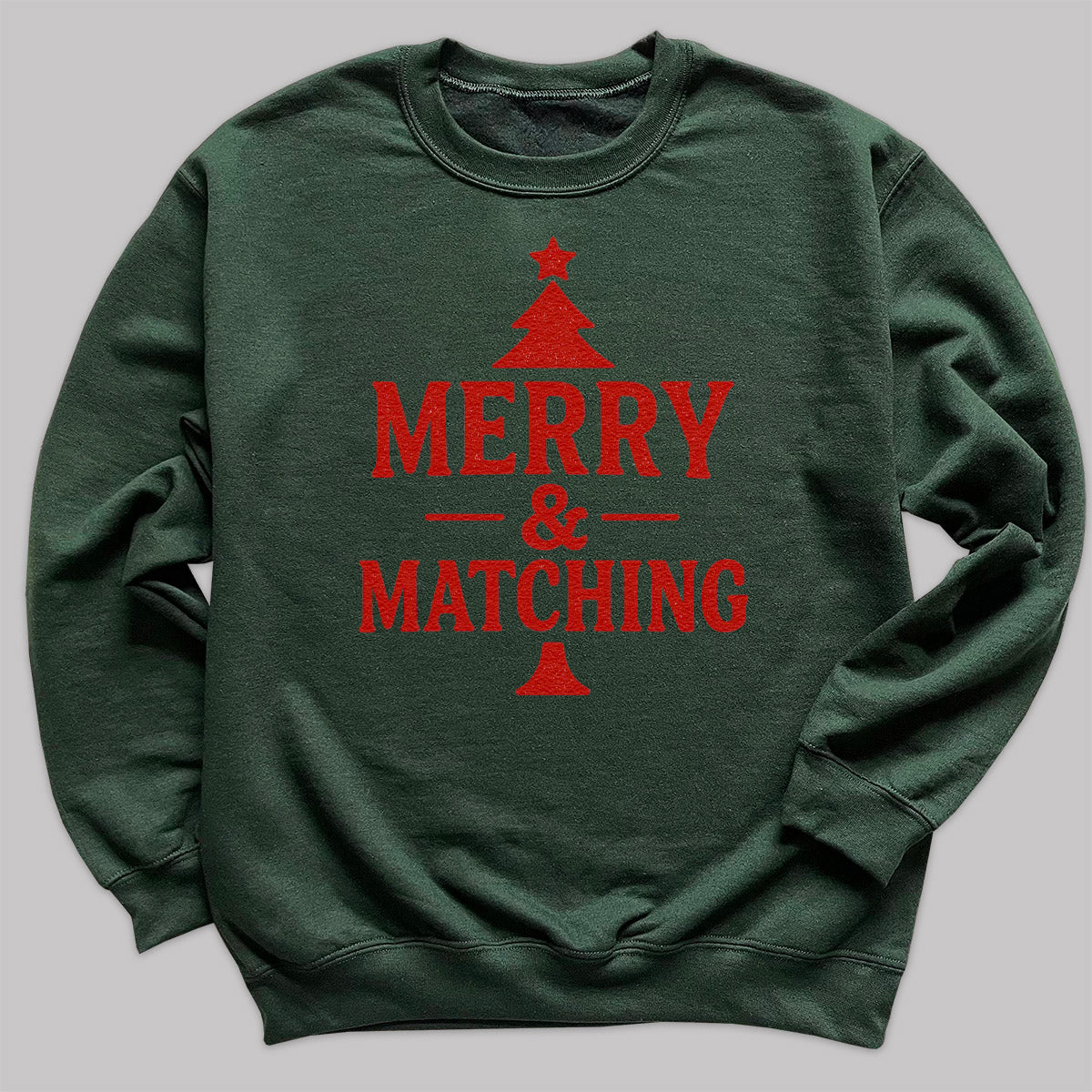 Merry And Matching - Christmas Jumper Sweatshirt - Adult & Kids - All Sizes