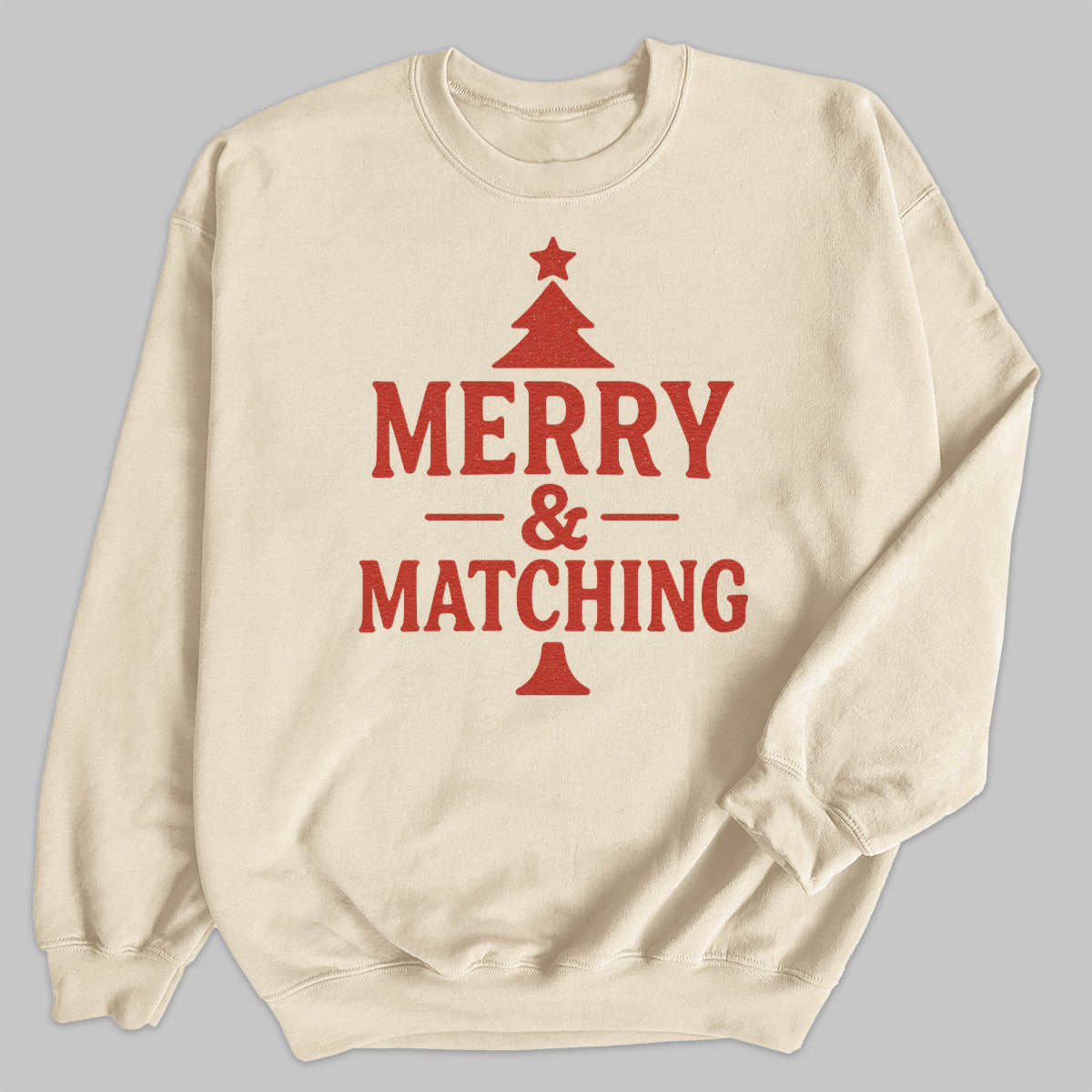 Merry And Matching - Christmas Jumper Sweatshirt - Adult & Kids - All Sizes