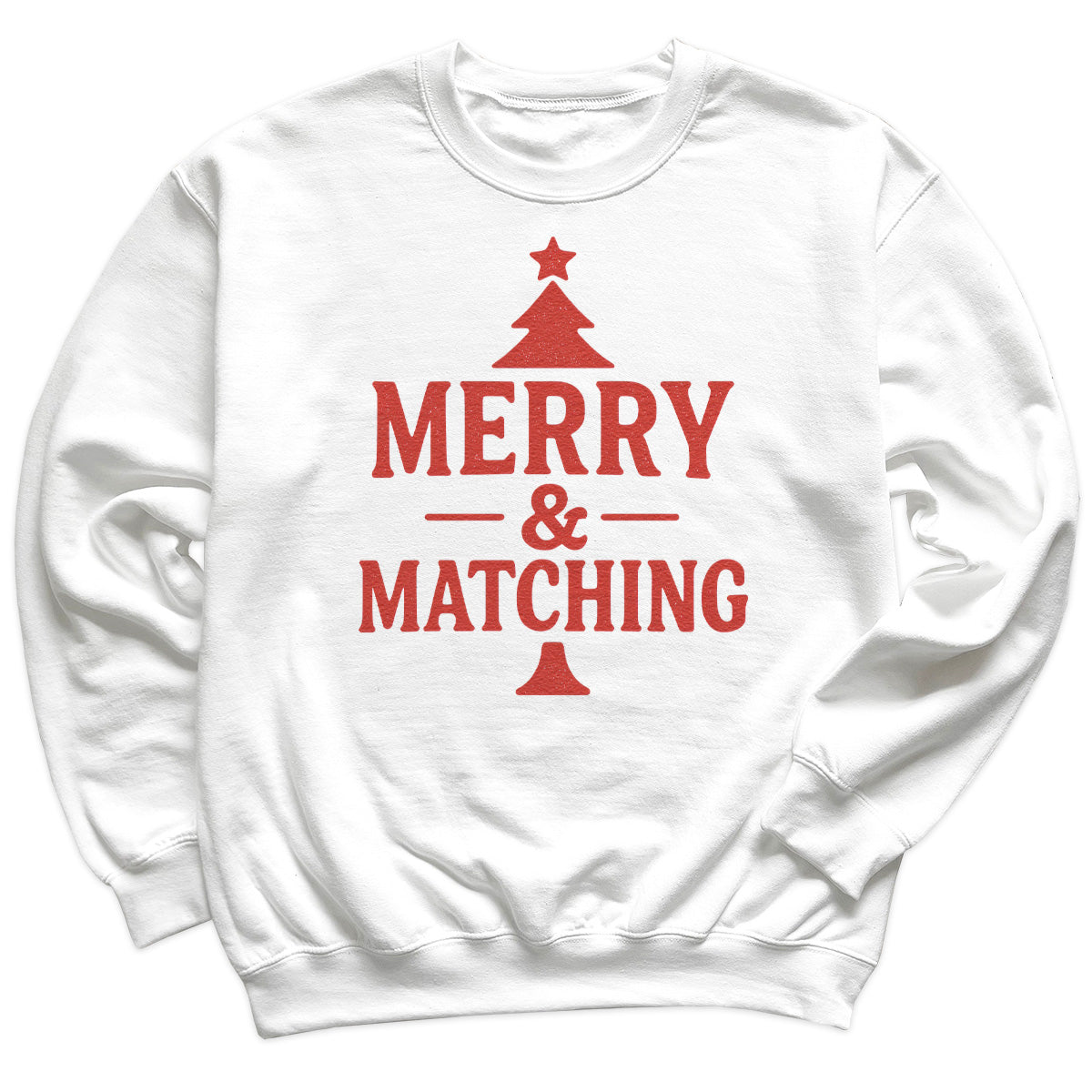Merry And Matching - Christmas Jumper Sweatshirt - Adult & Kids - All Sizes