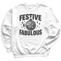 Festive And Fabulous - Christmas Jumper Sweatshirt - Adult & Kids - All Sizes