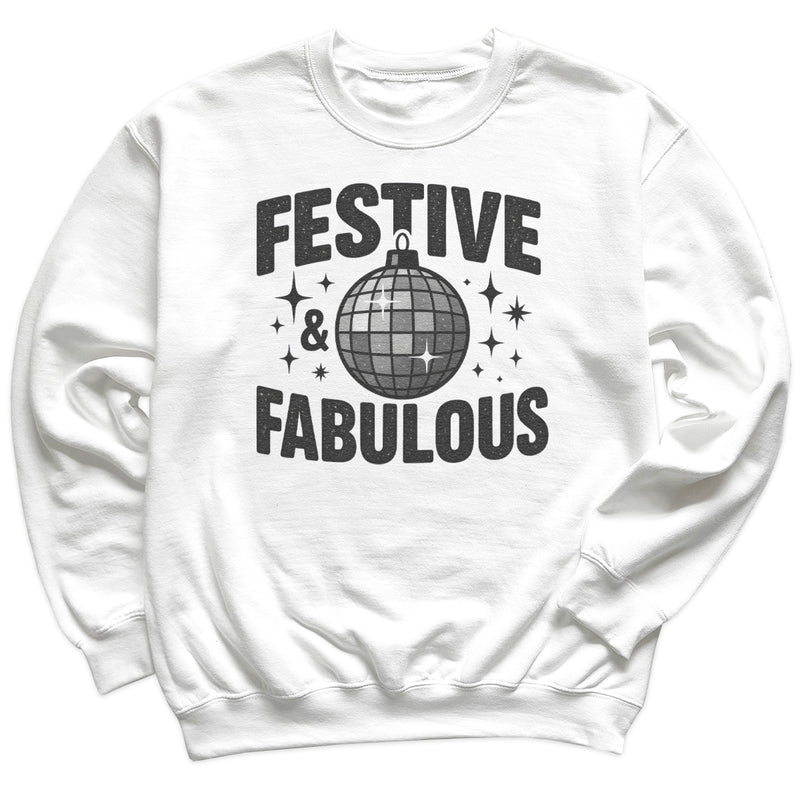 Festive And Fabulous - Christmas Jumper Sweatshirt - Adult & Kids - All Sizes