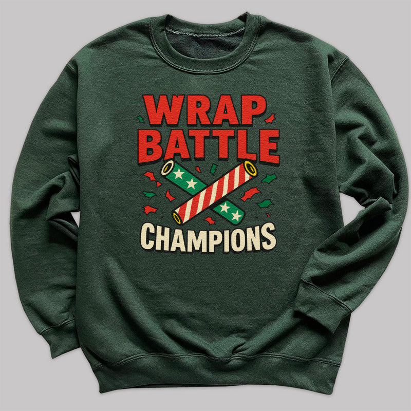 Wrap Battle Champions - Christmas Jumper Sweatshirt - Adult & Kids - All Sizes