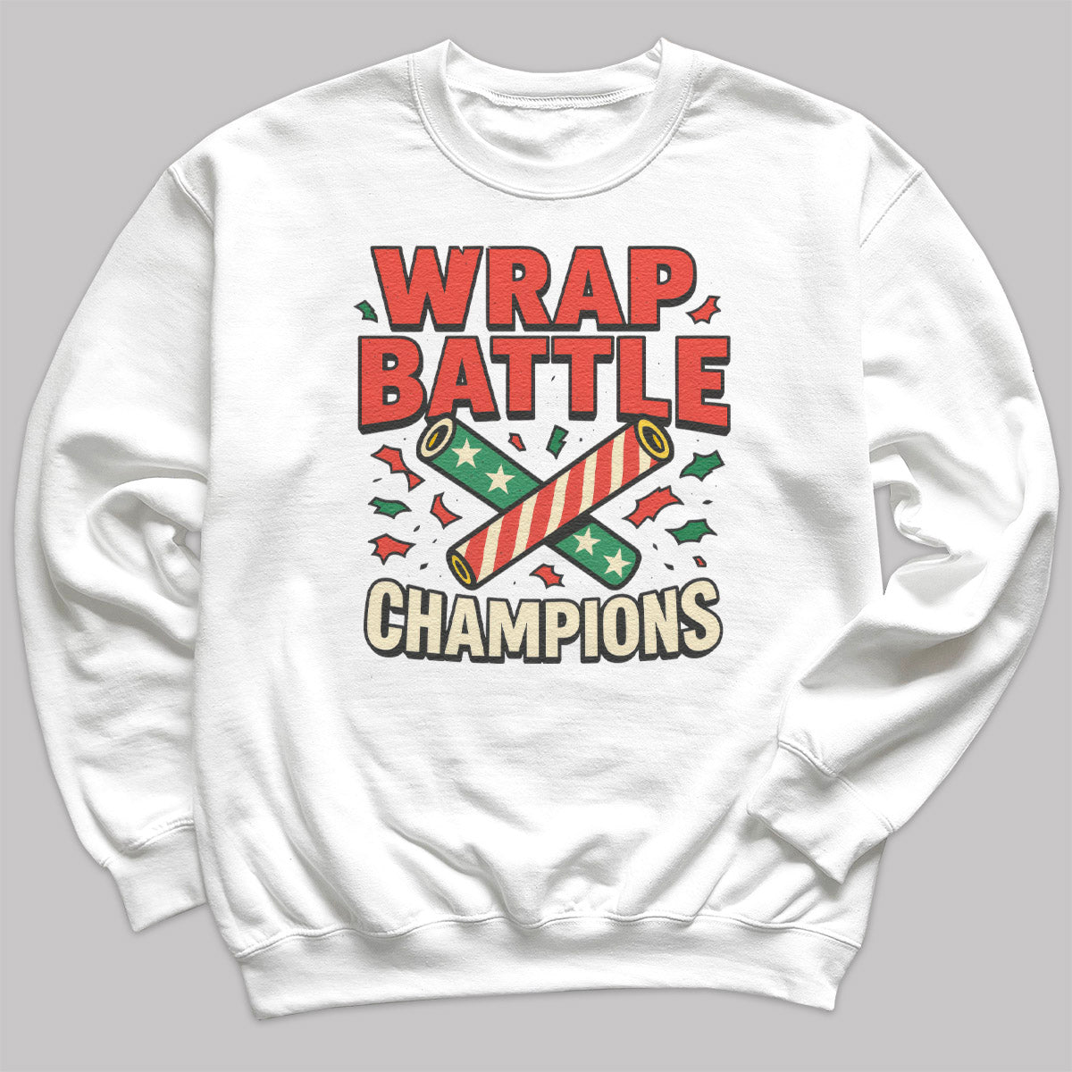 Wrap Battle Champions - Christmas Jumper Sweatshirt - Adult & Kids - All Sizes