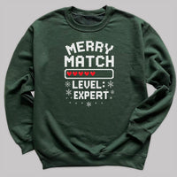 Merry Match - Christmas Jumper Sweatshirt - Adult & Kids - All Sizes