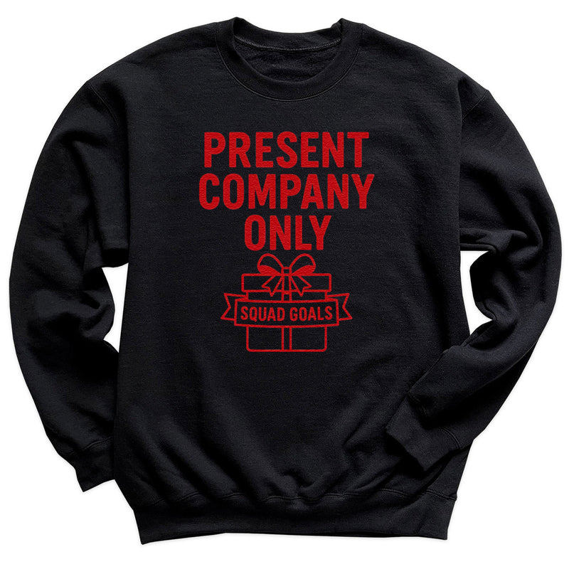 Present Company Only - Christmas Jumper Sweatshirt - Adult & Kids - All Sizes