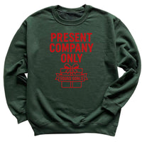 Present Company Only - Christmas Jumper Sweatshirt - Adult & Kids - All Sizes