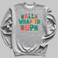 all Wrapped Up - Christmas Jumper Sweatshirt - All Sizes