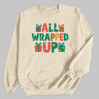 all Wrapped Up - Christmas Jumper Sweatshirt - All Sizes