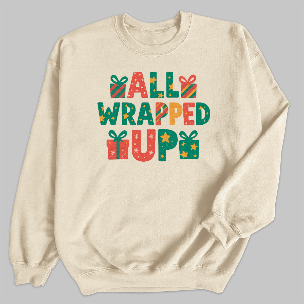 all Wrapped Up - Christmas Jumper Sweatshirt - All Sizes