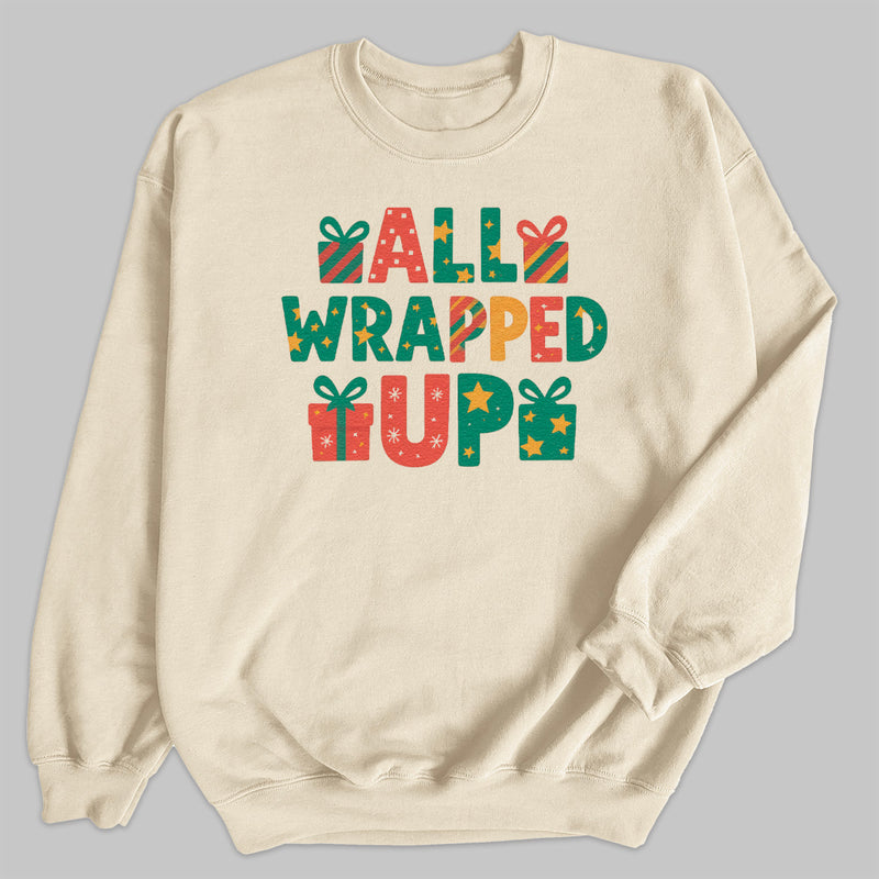 all Wrapped Up - Christmas Jumper Sweatshirt - All Sizes