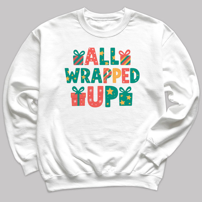 all Wrapped Up - Christmas Jumper Sweatshirt - All Sizes