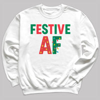 Festive AF - Christmas Jumper Sweatshirt - Adult & Kids - All Sizes