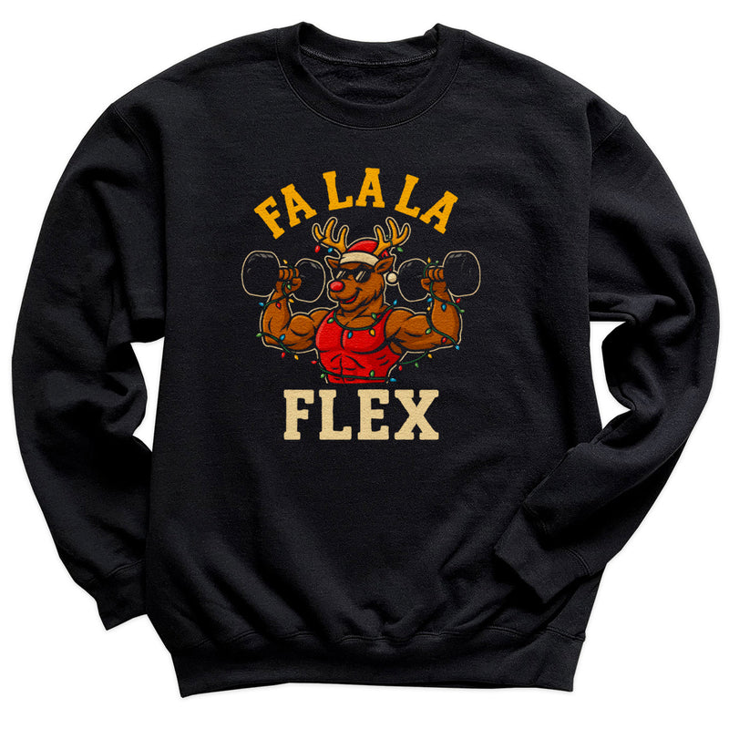 Fa La La Flex - Christmas Jumper Sweatshirt - Adult & Kids - All Sizes