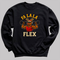 Fa La La Flex - Christmas Jumper Sweatshirt - Adult & Kids - All Sizes