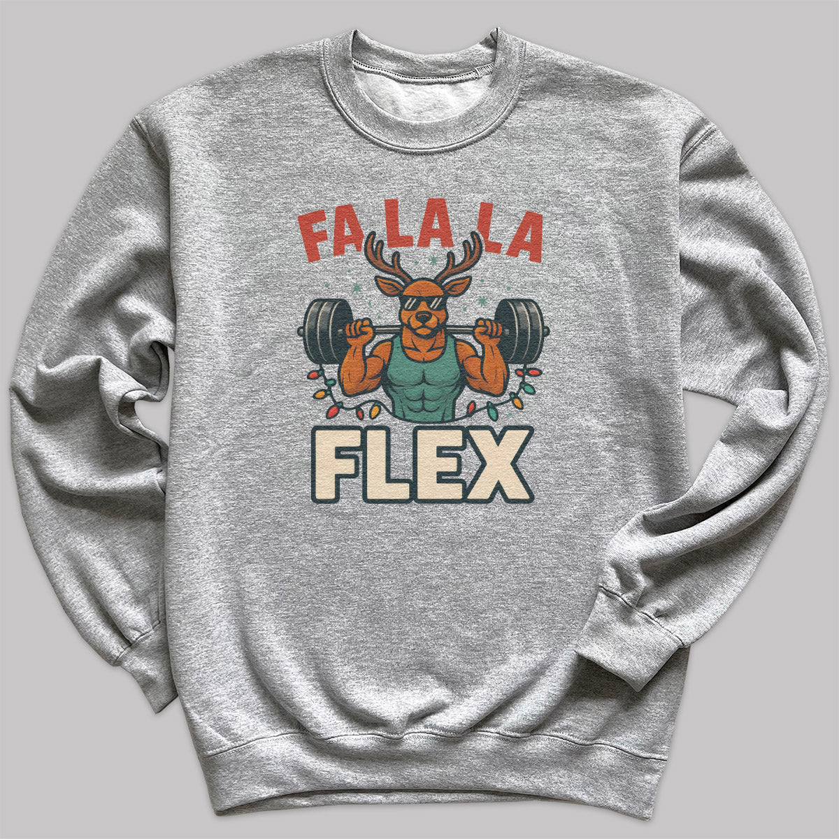 Fa La La Flex - Christmas Jumper Sweatshirt - Adult & Kids - All Sizes