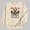 Fa La La Flex - Christmas Jumper Sweatshirt - Adult & Kids - All Sizes
