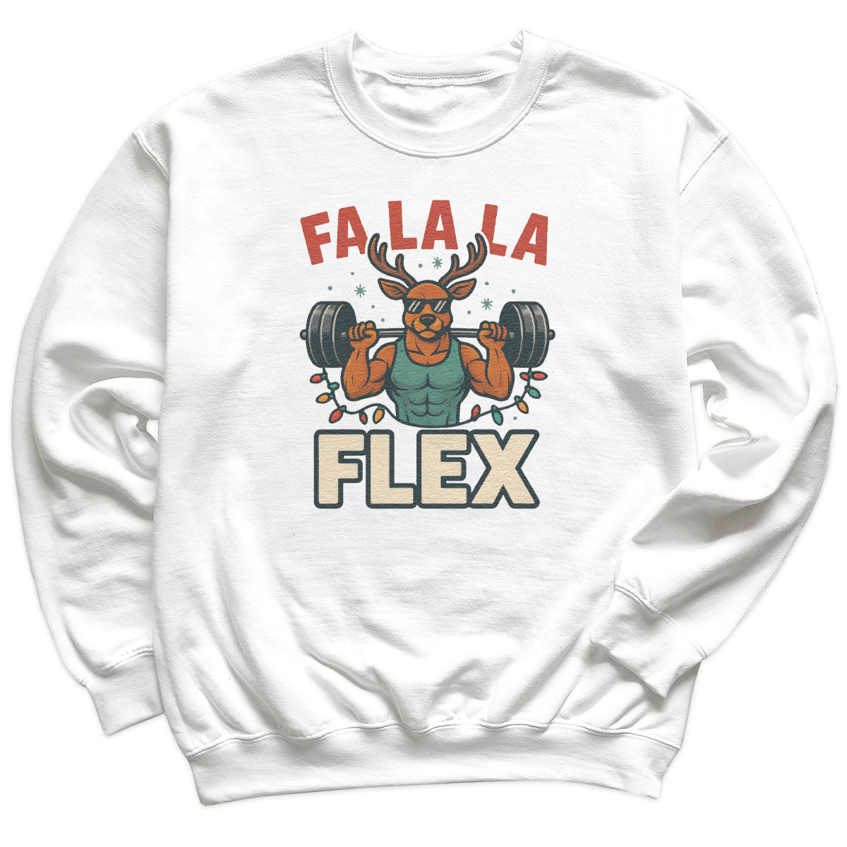 Fa La La Flex - Christmas Jumper Sweatshirt - Adult & Kids - All Sizes