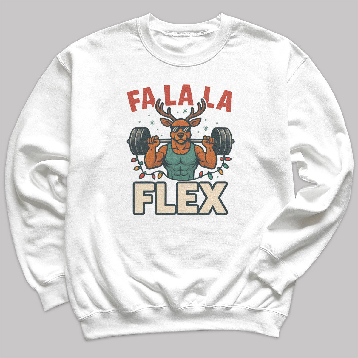Fa La La Flex - Christmas Jumper Sweatshirt - Adult & Kids - All Sizes