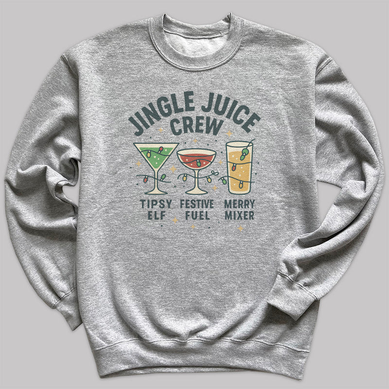 Jingle Juice Crew - Christmas Jumper Sweatshirt - All Sizes
